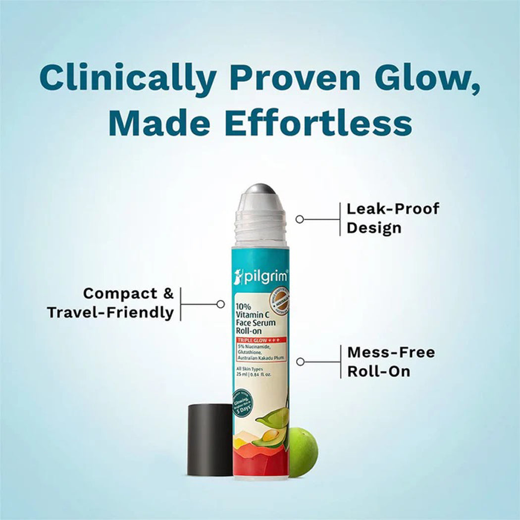 Pilgrim 10Per Vitamin C Face Serum Roll-On 25ml