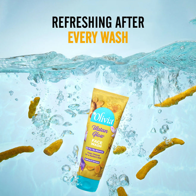 Olivia Ubtan Glow Face Wash for Tan Removal