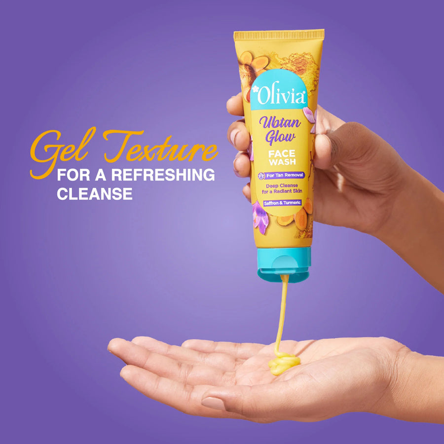 Olivia Ubtan Glow Face Wash for Tan Removal