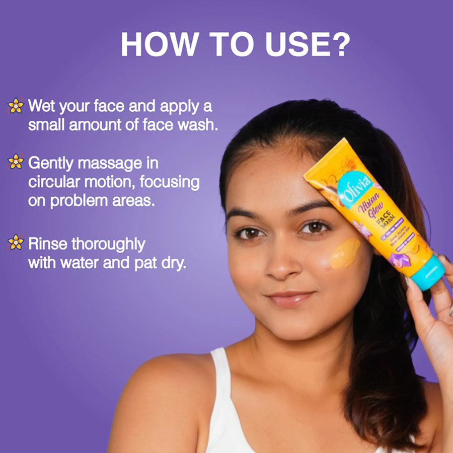 Olivia Ubtan Glow Face Wash for Tan Removal