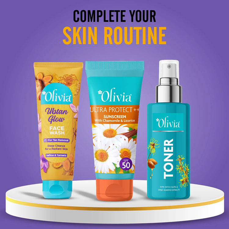 Olivia Ubtan Glow Face Wash for Tan Removal