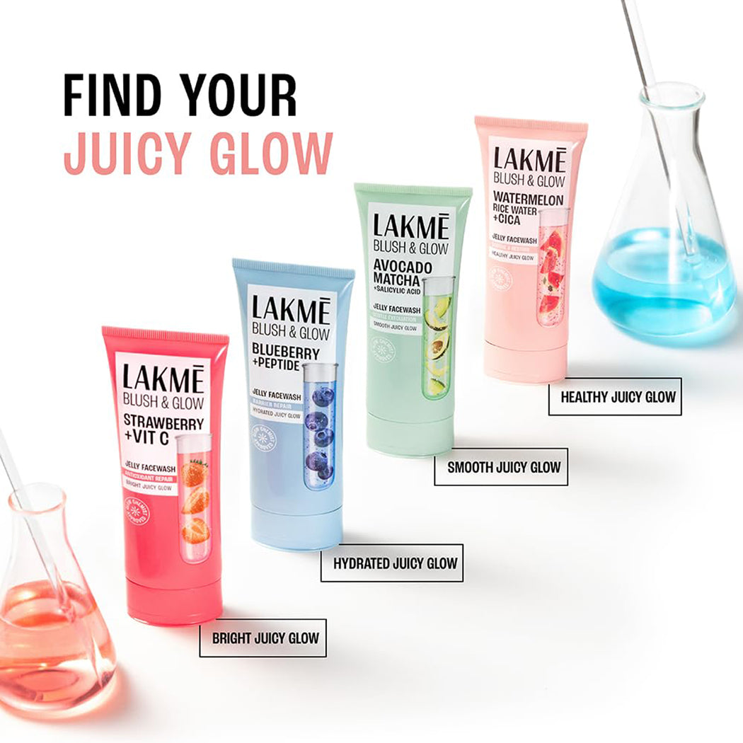 Lakme Blush & Glow Jelly Facewash With Watermelon Rice Water