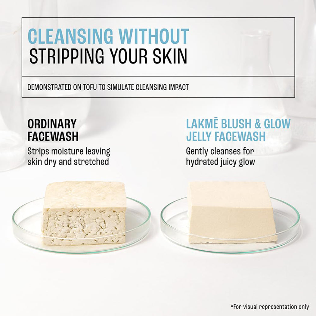 Lakme Blush & Glow Blueberry + Peptide Jelly Face Wash