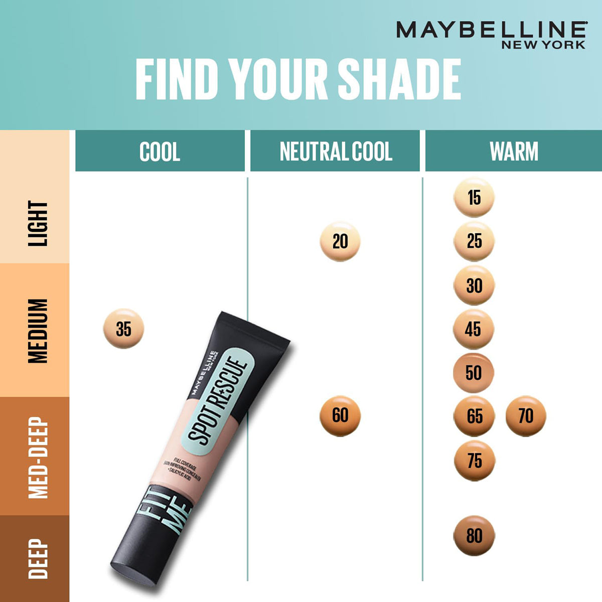 Maybelline Spot Rescue Full Coverage Concealer 15ml