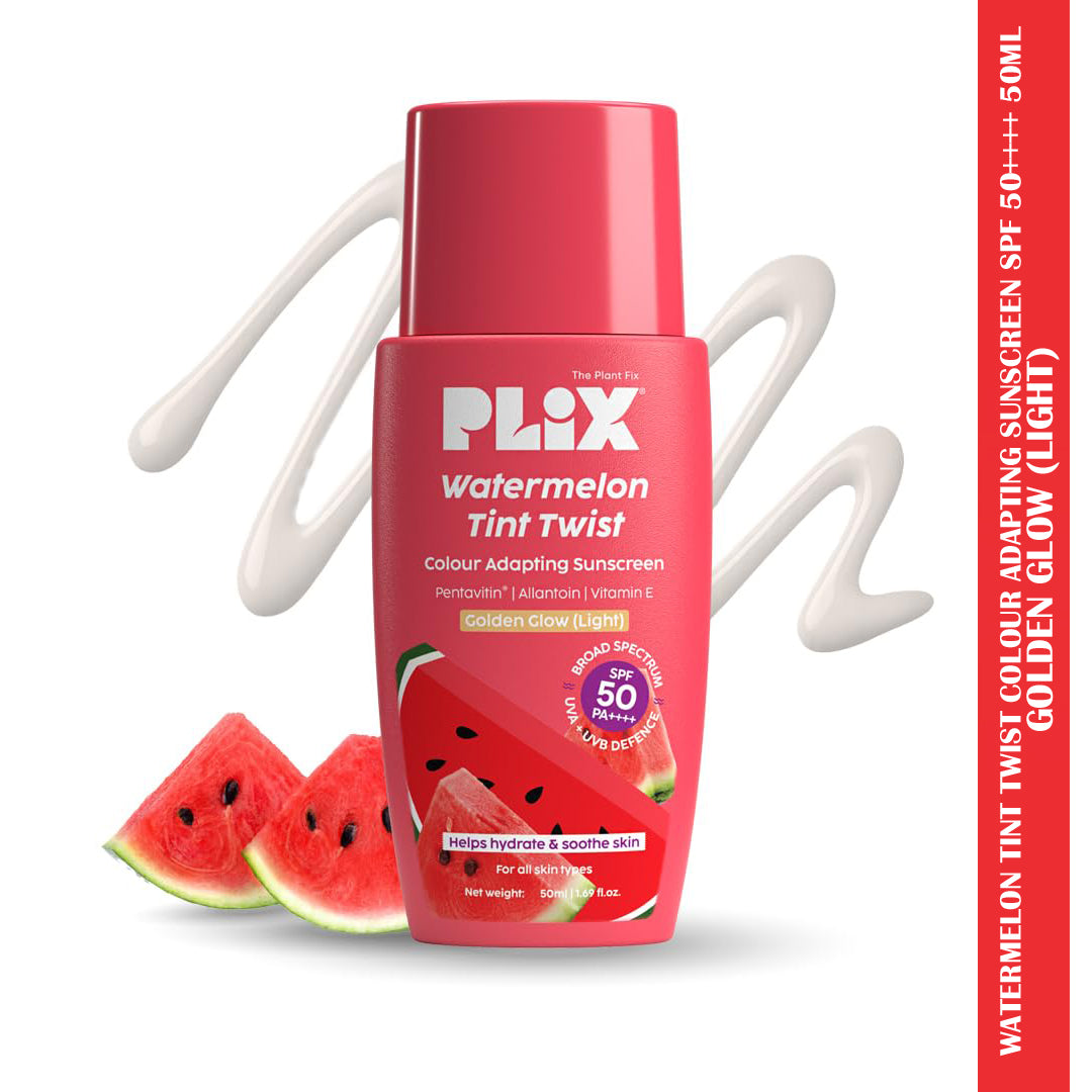 Plix Watermelon Tint Twist Colour Adapting Sunscreen SPF 50++++ 50ml