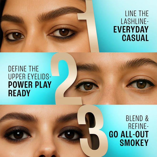 Lakme 9-5 Eyeconic Smokey Kajal Black 0.35g