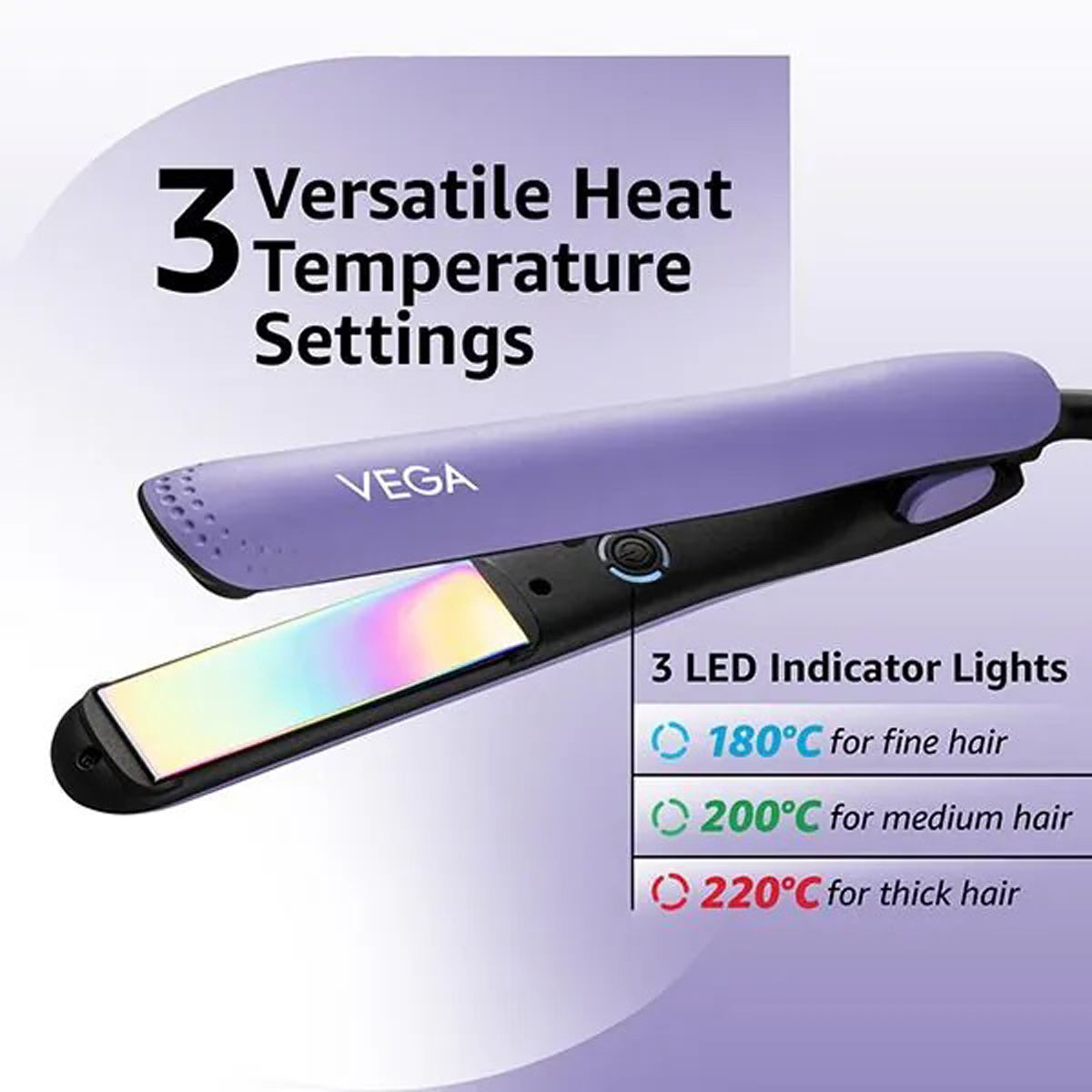 VEGA Go-Glam Hair Straightener - VHSH-39