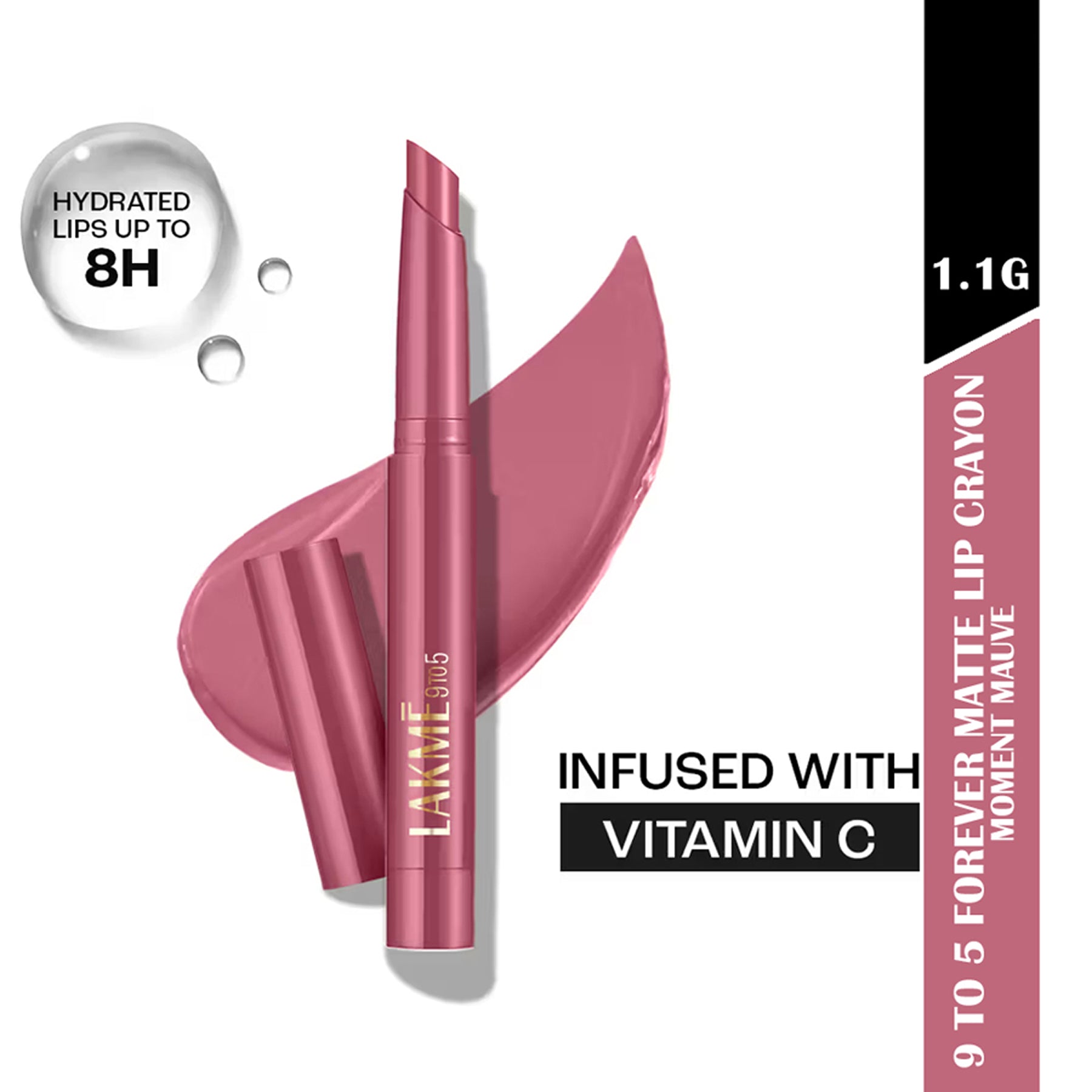 Lakme 9 To 5 Forever Matte Lip Crayon 1.1G