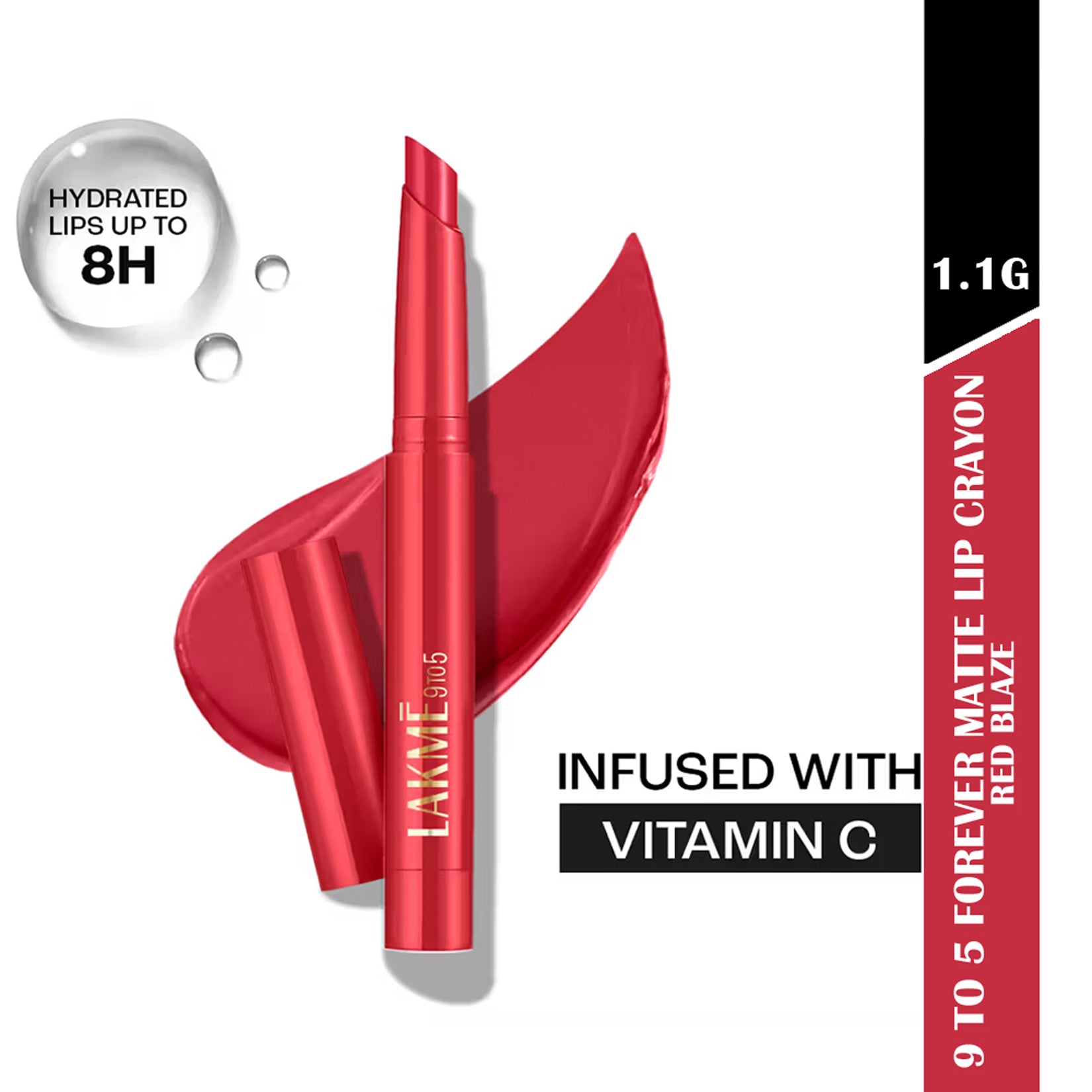Lakme 9 To 5 Forever Matte Lip Crayon 1.1G