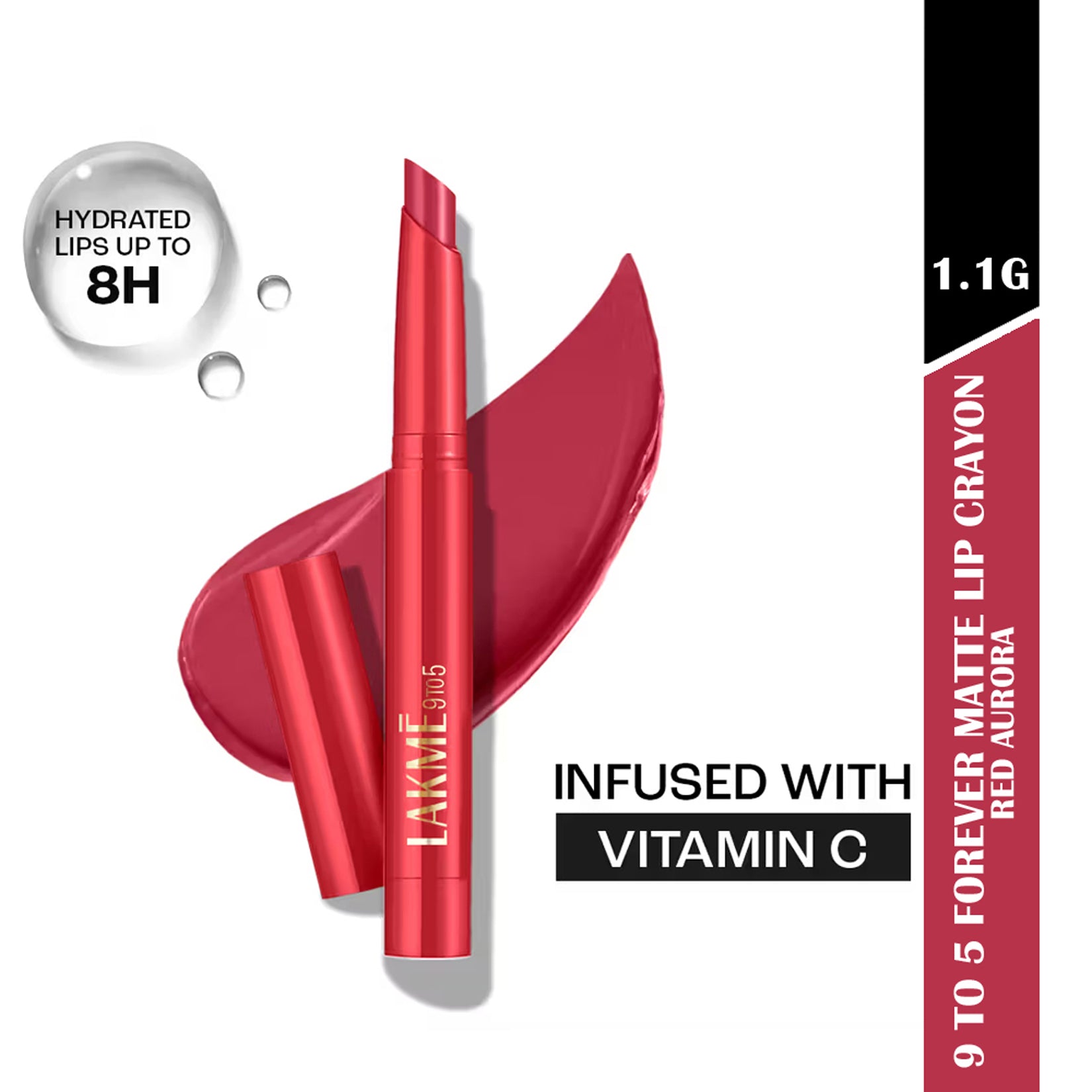 Lakme 9 To 5 Forever Matte Lip Crayon 1.1G
