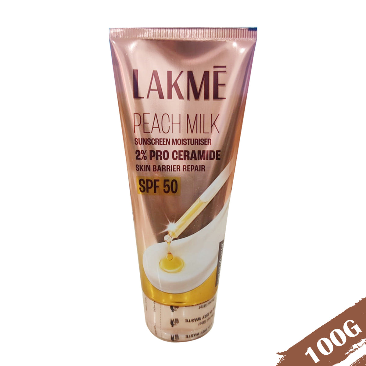 Lakme Peach MIlk 2 Per Pro Ceramide Barrier Repair Sunscreen Moisturiser Spf 50