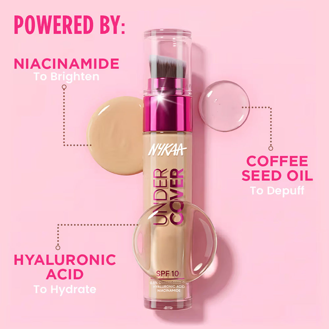 Nykaa Undercover Multi-Use Full Coverage Concealer 3ML