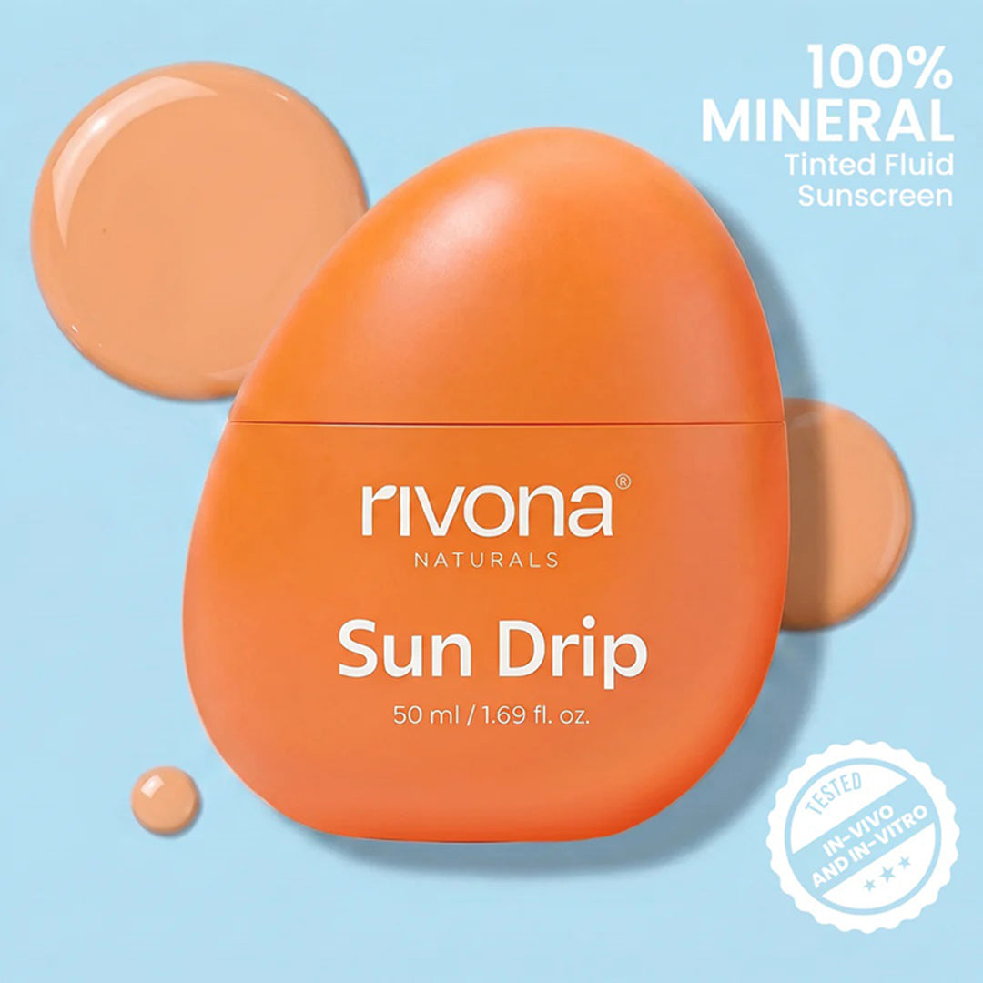 Rivona SunDrip 100Per Mineral Fluid Tinted Sunscreen