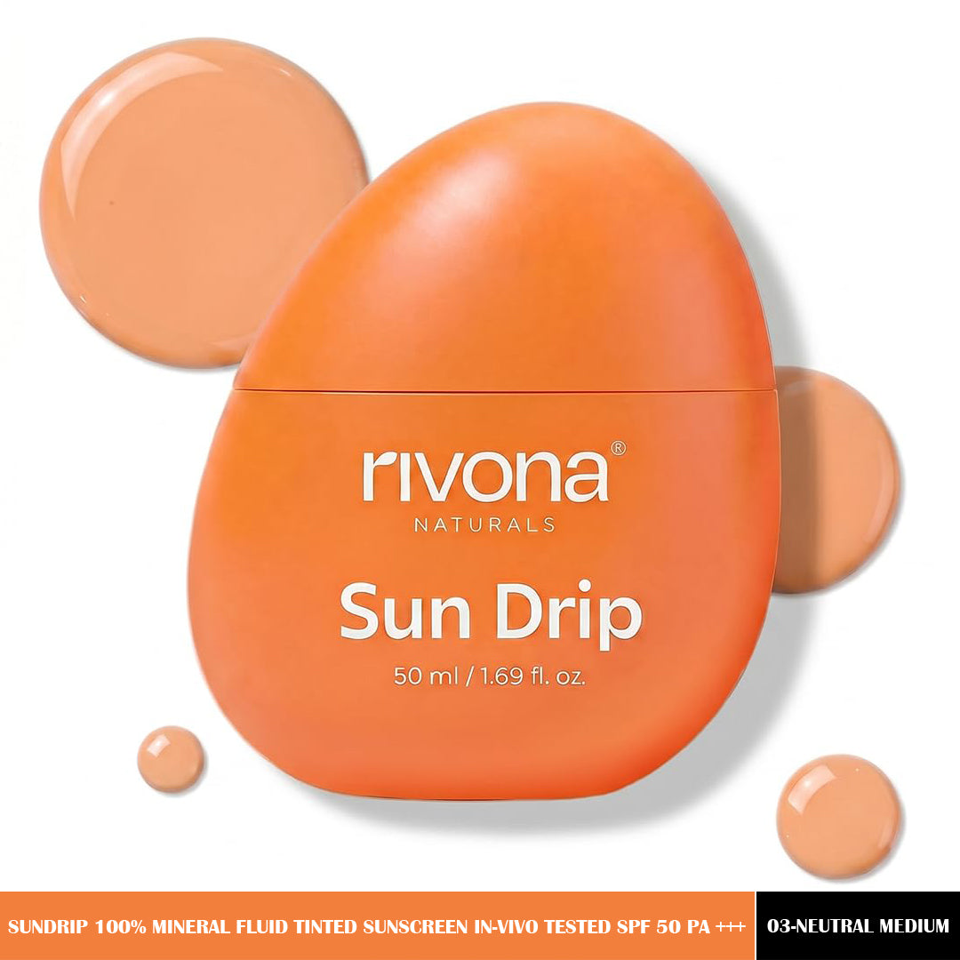 Rivona SunDrip 100Per Mineral Fluid Tinted Sunscreen