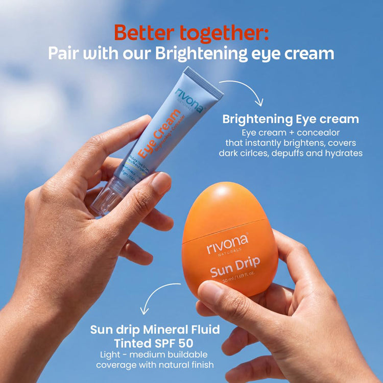 Rivona SunDrip 100Per Mineral Fluid Tinted Sunscreen