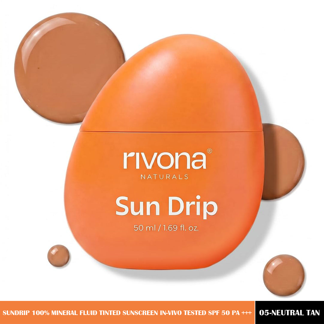 Rivona SunDrip 100Per Mineral Fluid Tinted Sunscreen