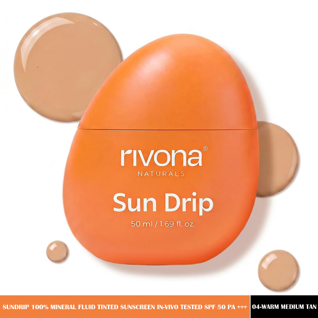 Rivona SunDrip 100Per Mineral Fluid Tinted Sunscreen