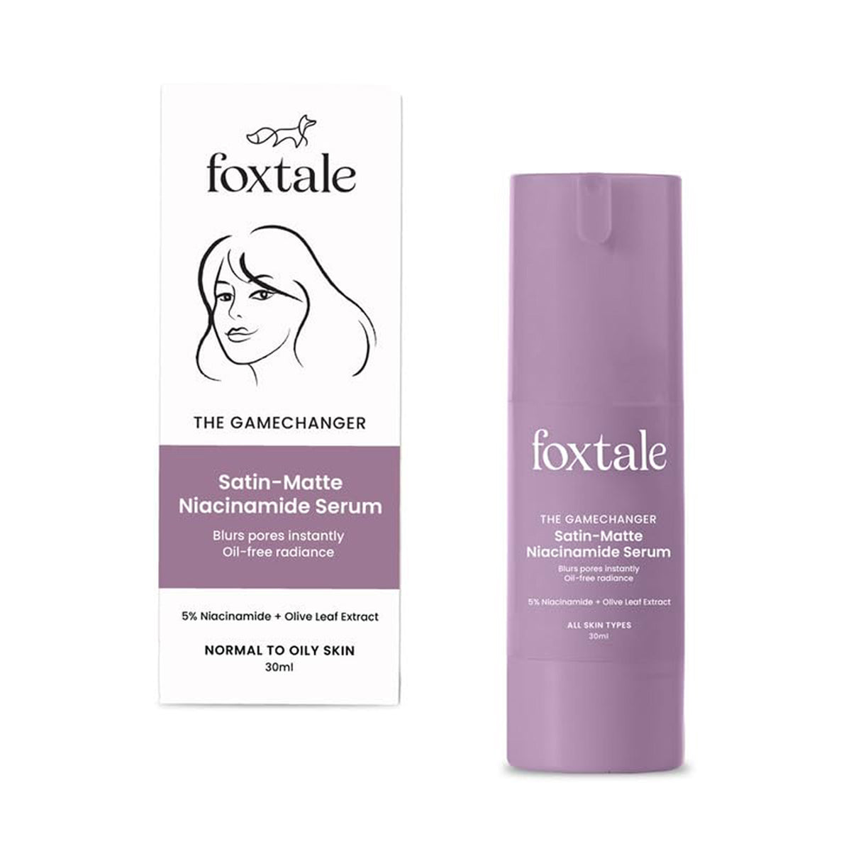 Foxtale Satin -Matte 5Per Niacinamide Brightening Serum 30ML