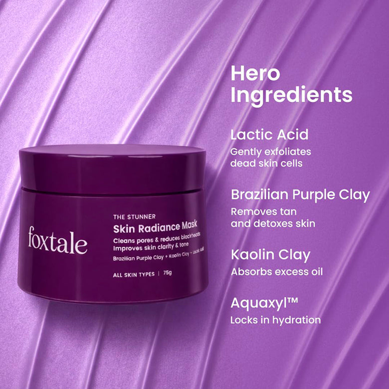 Foxtale Skin Radiance De-Tan Mask 75G