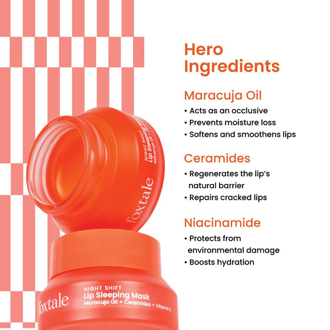 Foxtale Lip Sleeping Mask with Maracuja Oil 12G