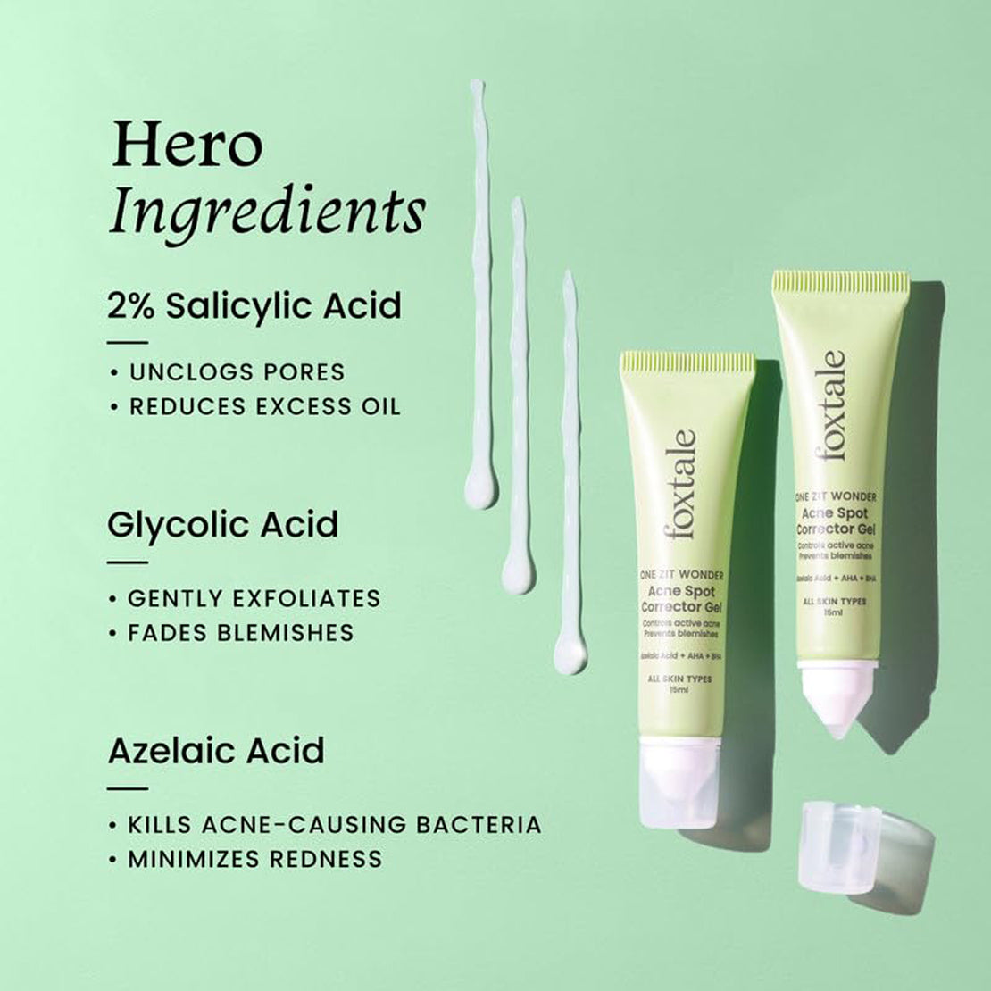 Foxtale Acne Spot Corrector with Salicylic Acid 15ML