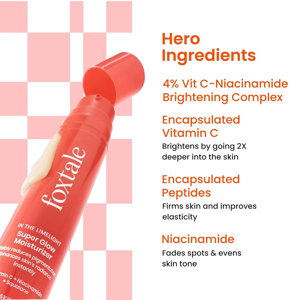 Foxtale Super Glow Moisturizer with Vitamin C & Niacinamide