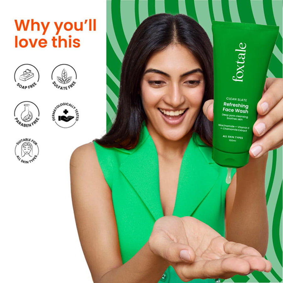 Foxtale Refreshing Face Wash with Niacinamide100ML
