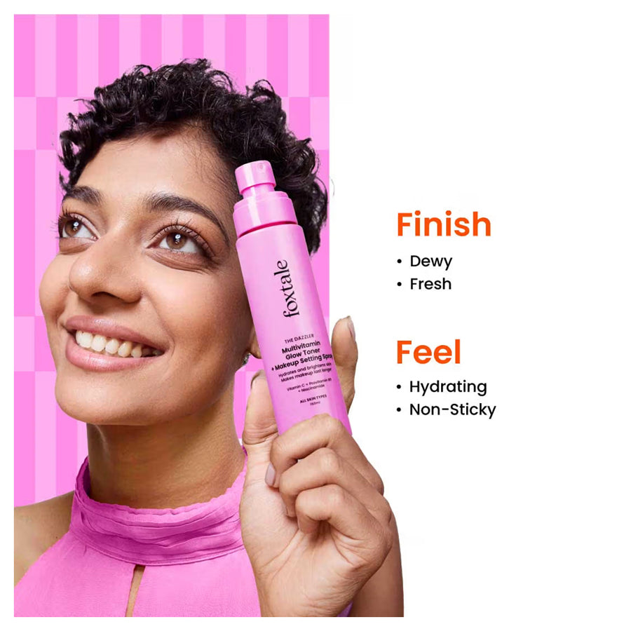 Foxtale The Dazzler Multivitamin Glow Toner + Makeup Setting Spray