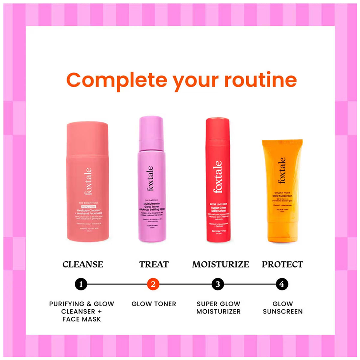 Foxtale The Dazzler Multivitamin Glow Toner + Makeup Setting Spray