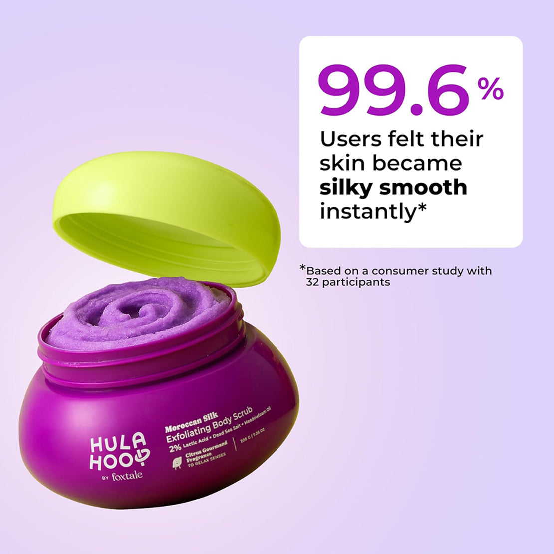 Foxtale Hula Hoop Moroccan Silk Exfoliating Body Scrub 200G
