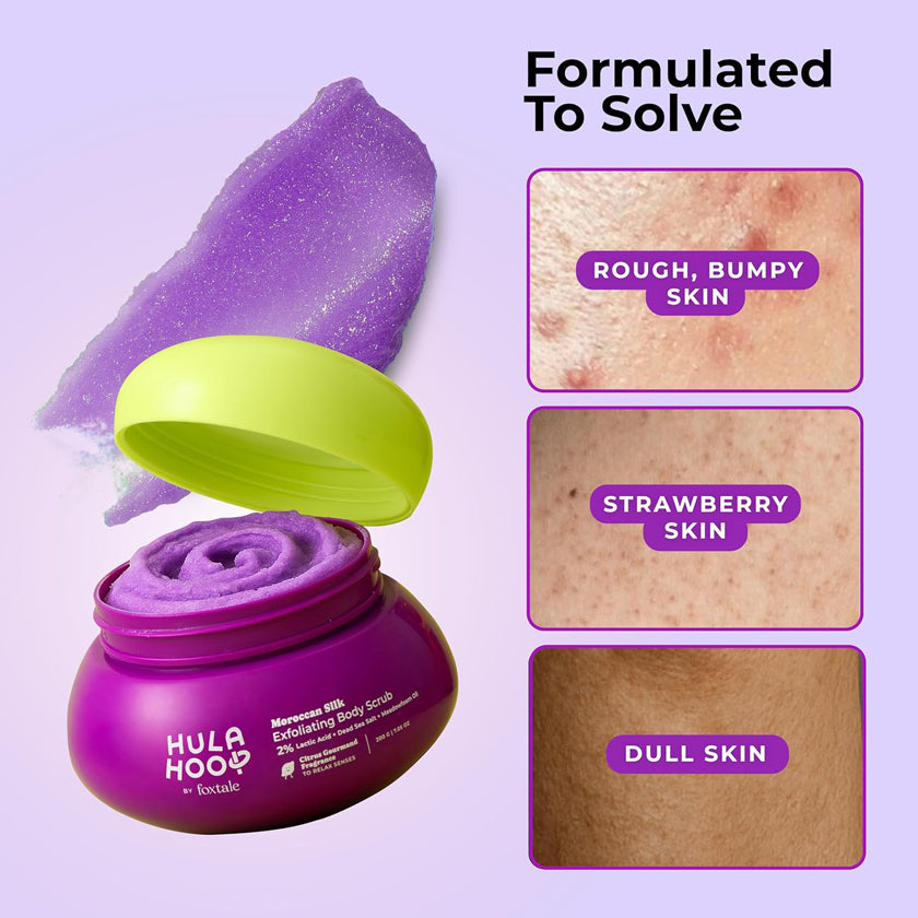 Foxtale Hula Hoop Moroccan Silk Exfoliating Body Scrub 200G