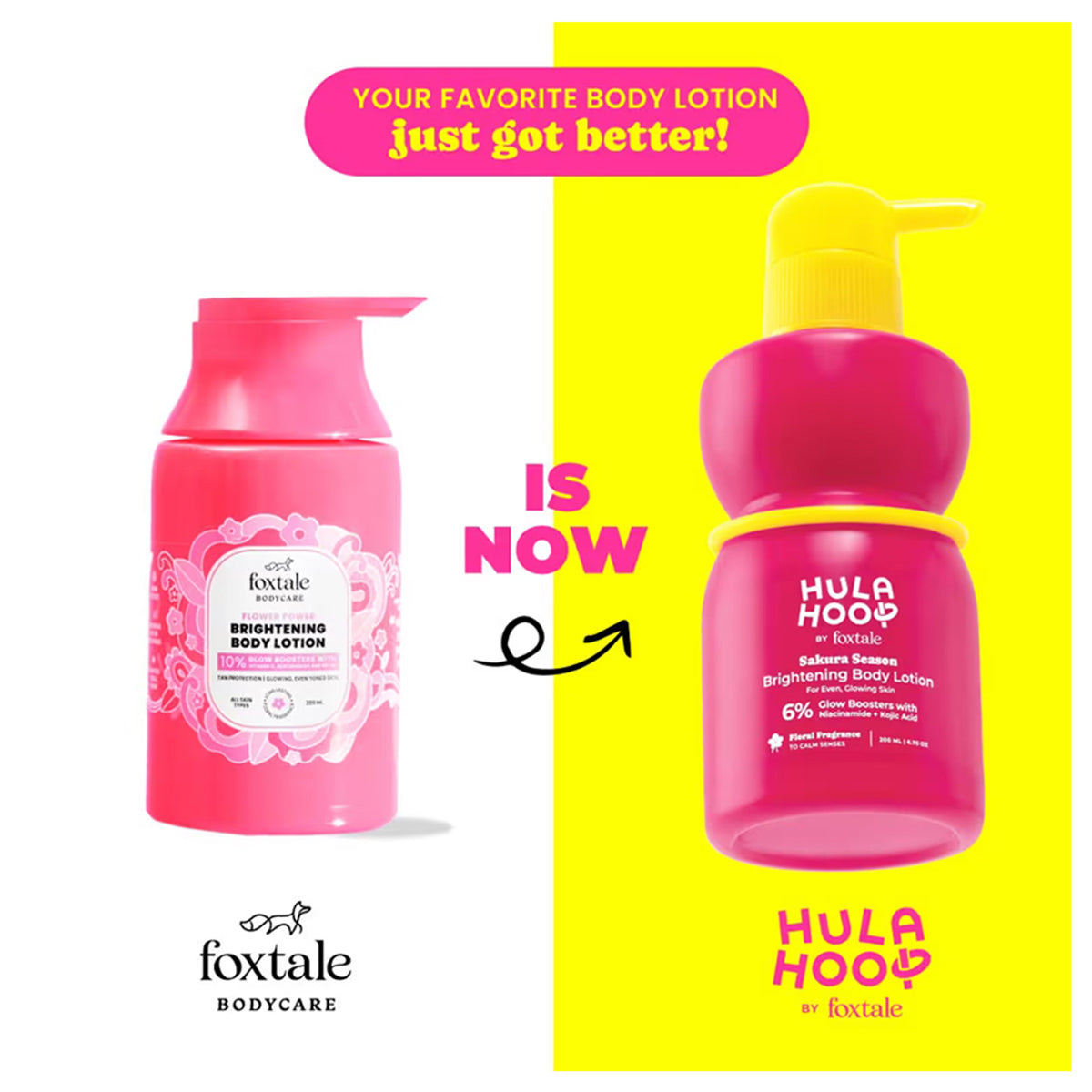 Foxtale Hula Hoop Brightening Body Lotion 200ML