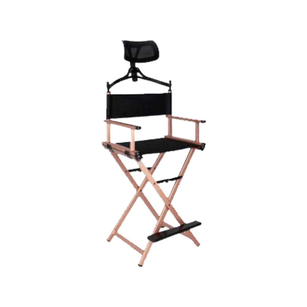 Foldable Makeup Chair With Headrest Rose Gold sbc 04