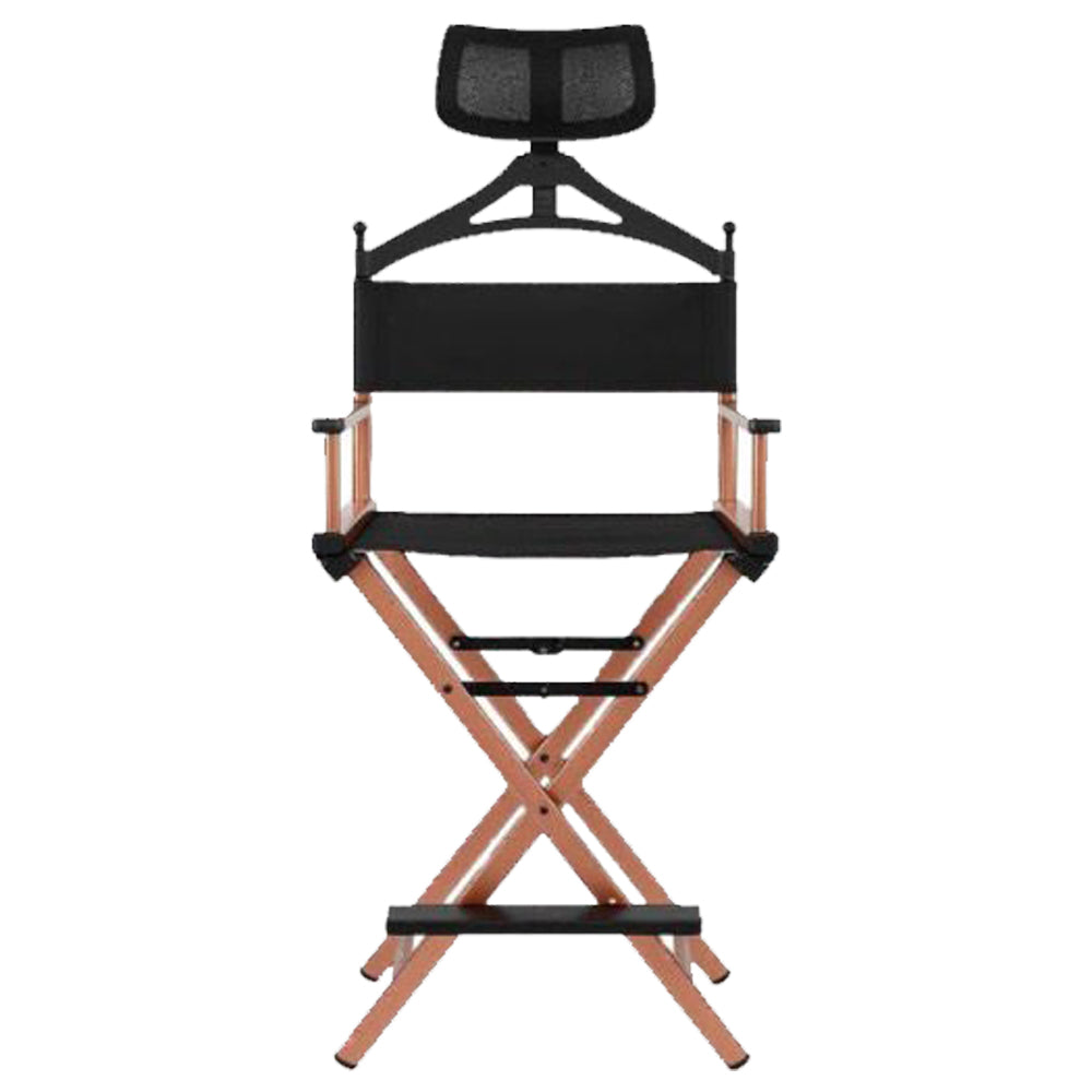Foldable Makeup Chair With Headrest Rose Gold sbc 04