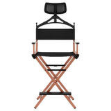 Foldable Makeup Chair With Headrest Rose Gold sbc 04