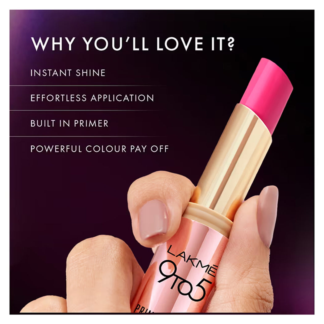 Lakme 9To5 Overtime Shine Lipstick 3.6G