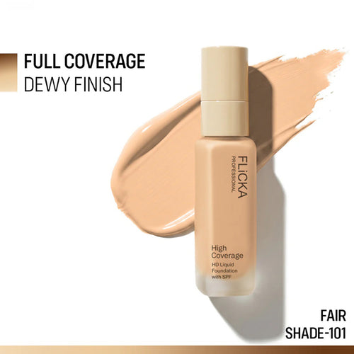 Flicka High Coverage HD Liquid Foundation 30 ML