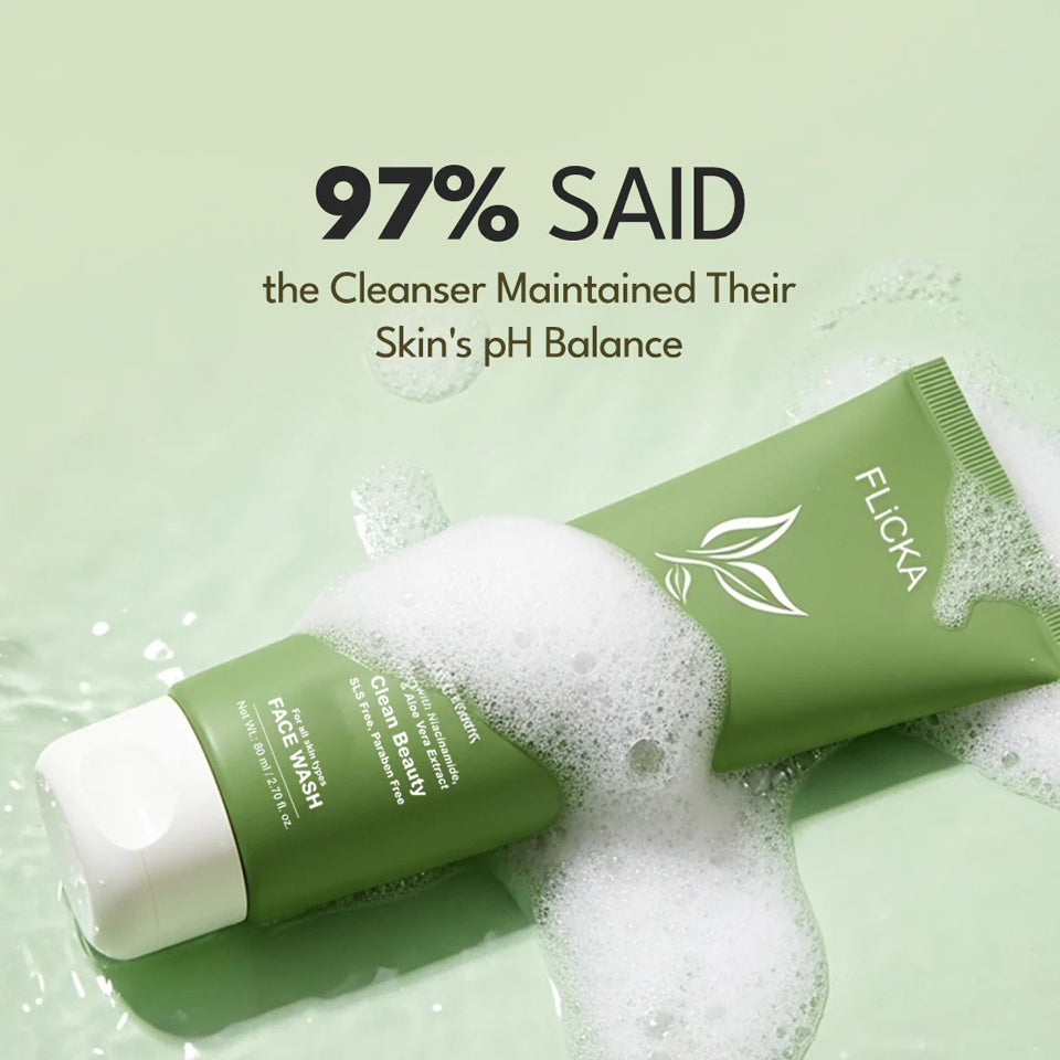 Flicka Green Tea Facial Cleanser 80ML