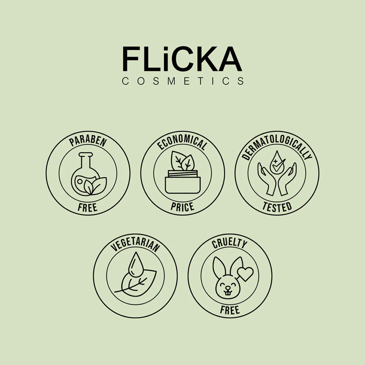 Flicka Green Tea Facial Cleanser 80ML