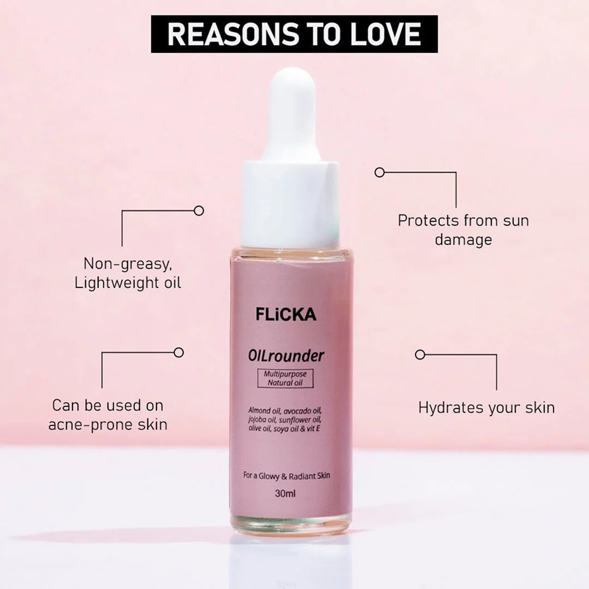 Flicka Oil Rounder - Multi Purpose Oil 30ML