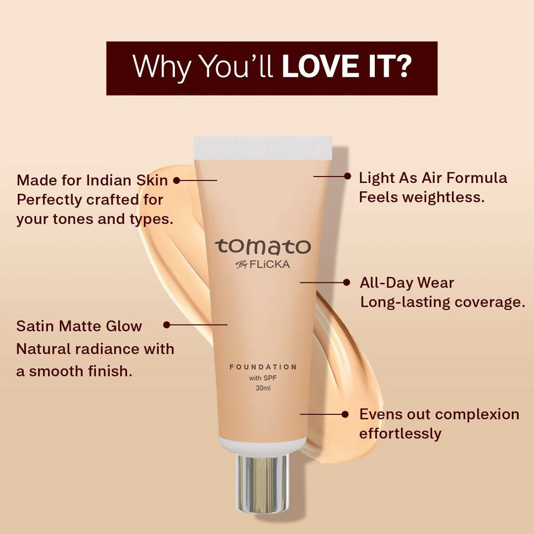 Flicka Tomato Foundation 30ML