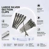 Marvec Silver Section Clips