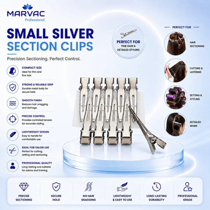 Marvec Silver Section Clips