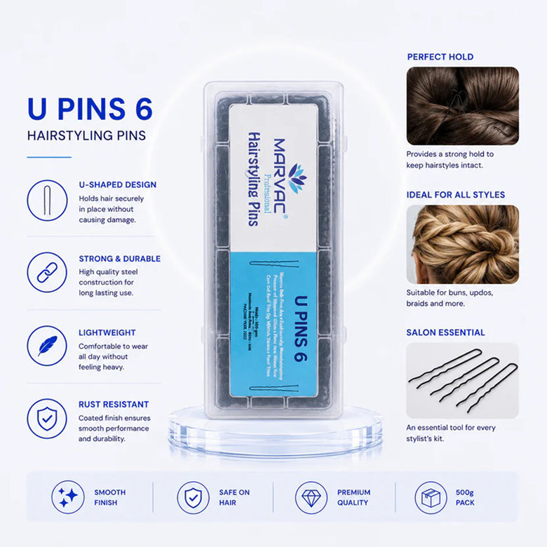 Marvac Hair U Pins 500gm