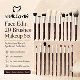 Makezmia Face Edit 20 Makeup Brushes set