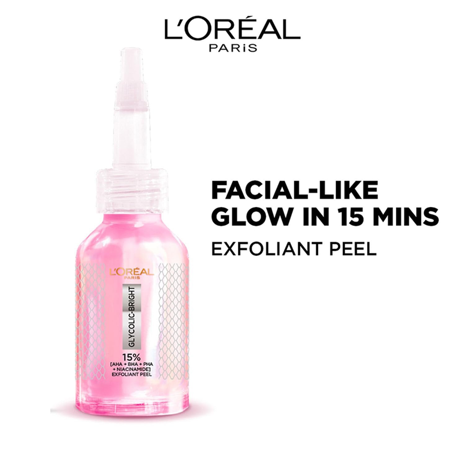 Loreal Paris Glycolic-Bright Anti Dark Spot Exfoliant Peel 15Per Aha + Bha + Pha + Niacinamide