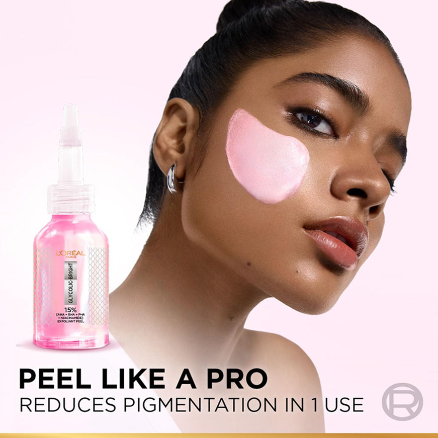 Loreal Paris Glycolic-Bright Anti Dark Spot Exfoliant Peel 15Per Aha + Bha + Pha + Niacinamide