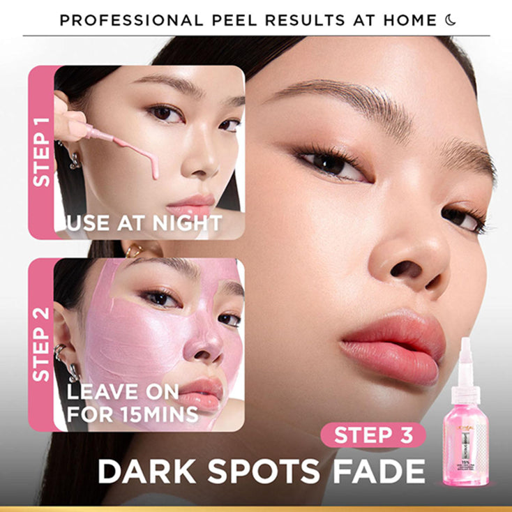 Loreal Paris Glycolic-Bright Anti Dark Spot Exfoliant Peel 15Per Aha + Bha + Pha + Niacinamide