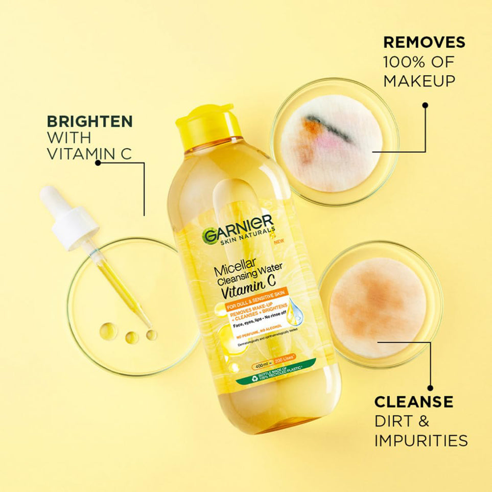 Garnier Vitamin C Micellar Water For Dull & Sensitive Skin