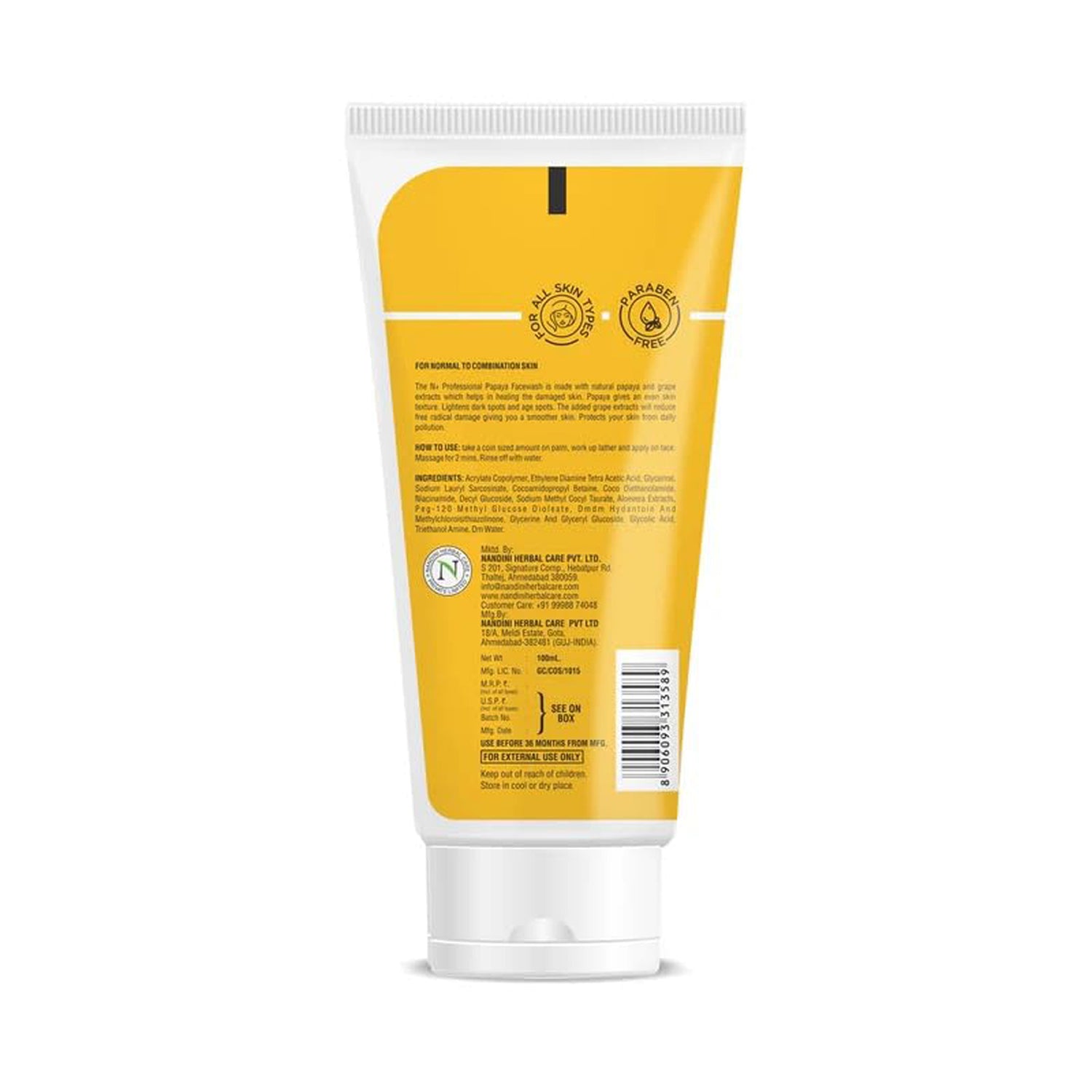 N+ Papaya Face Wash 100ML